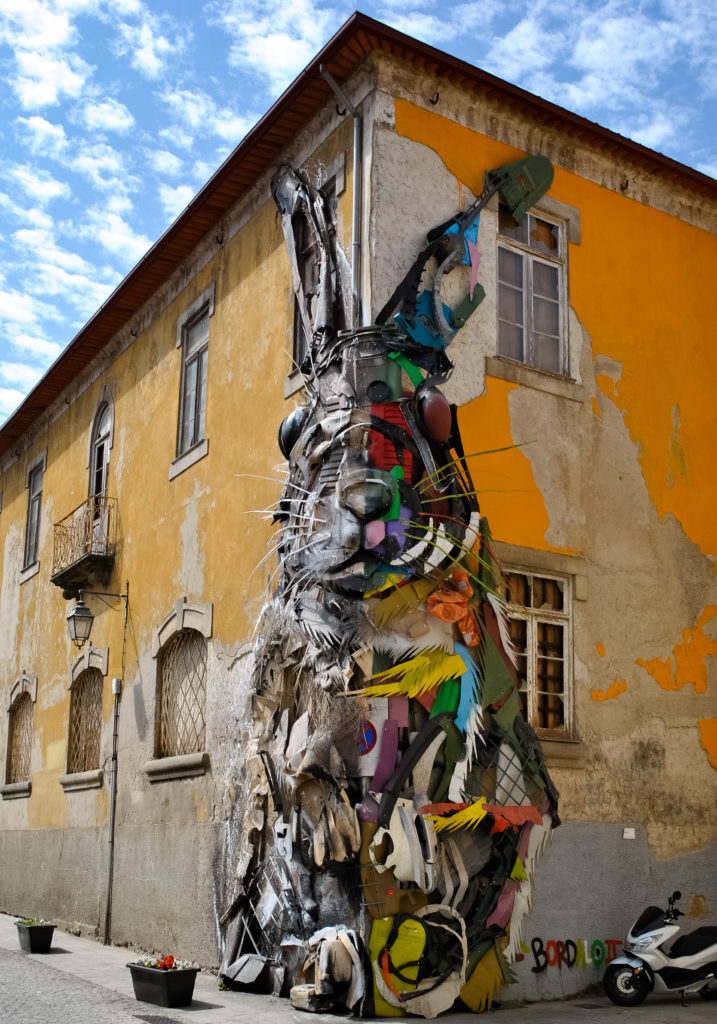 Half Rabbit, Bordalo II, Porto street art